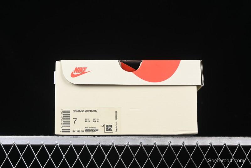 Nike SB Dunk Low APE Collaboration - Camouflage Black Swoosh Anniversary Custom Low-Top Casual Sneakers - KK1333-017