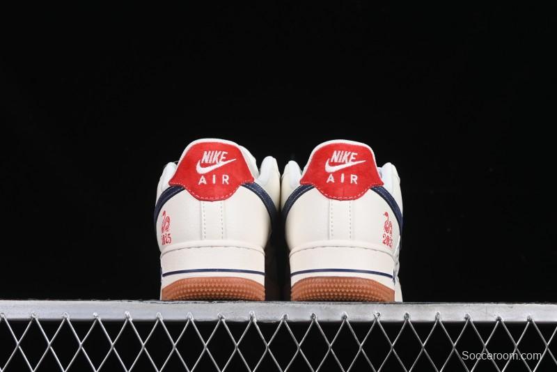 Nike Air Force 1 '07 Low Stussy Collaboration Year of the Snake Limited Edition Red Snake Low-Top Casual Sneakers - XS1958-502