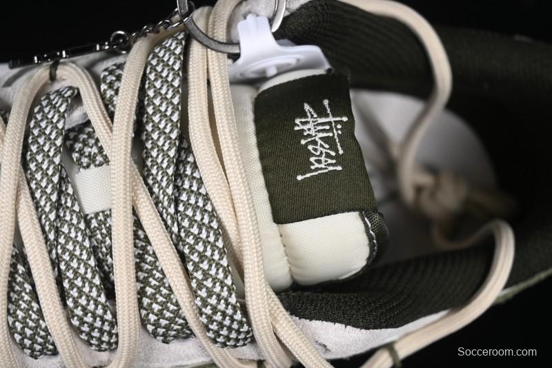 Nike Air Force 1 '07 Low Stussy Collaboration Camo Swoosh Drawstring Casual Sneakers - DM6688-014