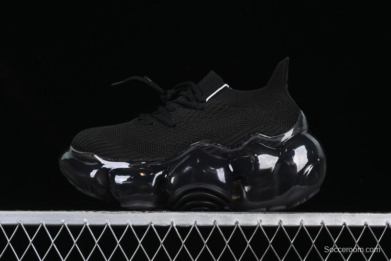 Grounds Big Bubble High Platform Sneakers Black - AJE5