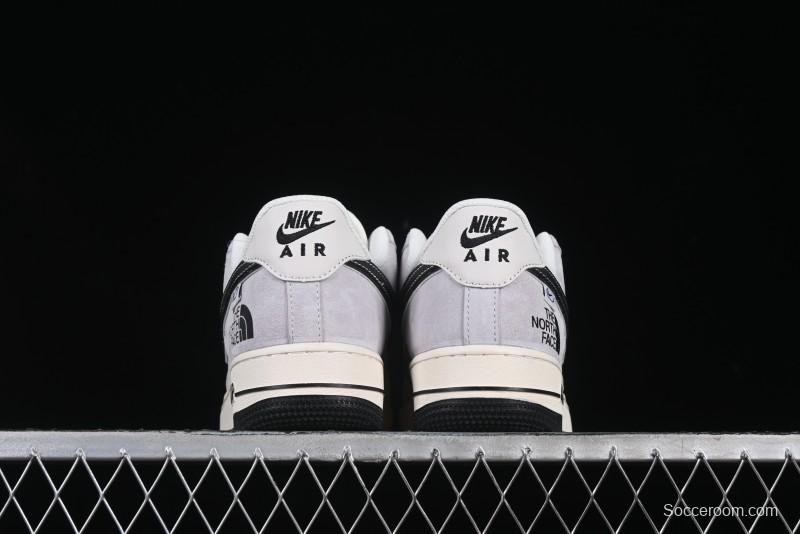 Nike Air Force 1 '07 Low The North Face Collaboration Beige Grey Carbon Black Swoosh Low-Top Casual Sneakers - XZ6188-916