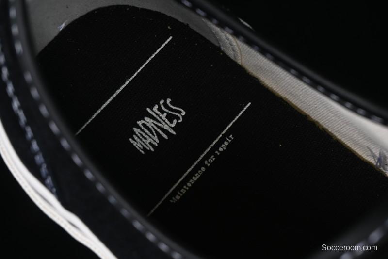 Kamiya Vulcanize Sneaker 23AW High-End Line Mihara Yasuhiro Dissolve Black White Suede Casual Low-Top Canvas Shoes - M.C3