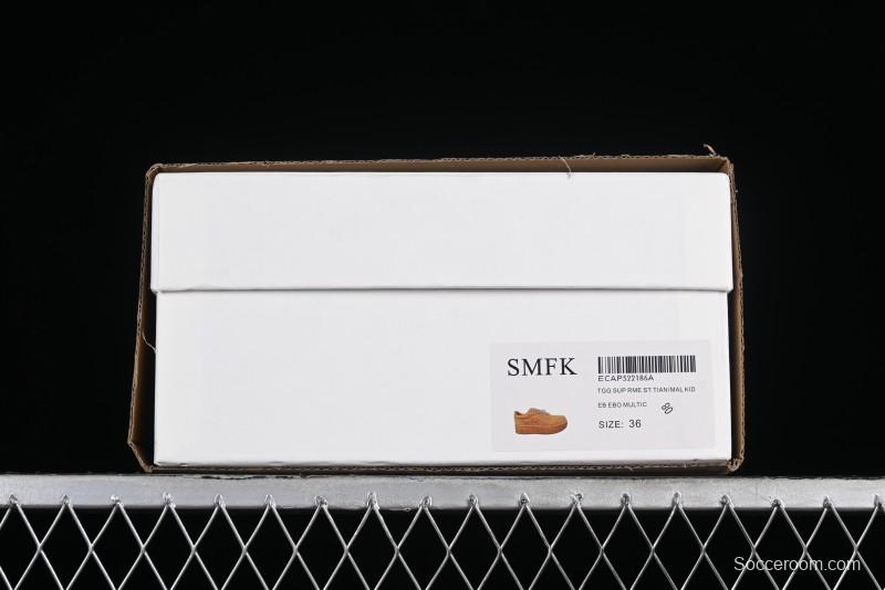 SMFK Comfortable Chunky Sole White Sneakers - T.D4