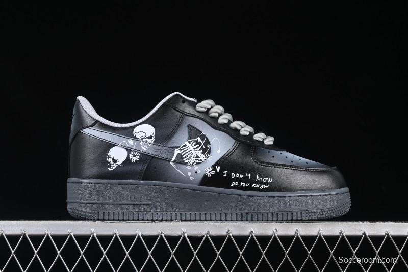 Nike Air Force 1'07 Low Gradient Skeleton Casual Sneakers - YD2425-110