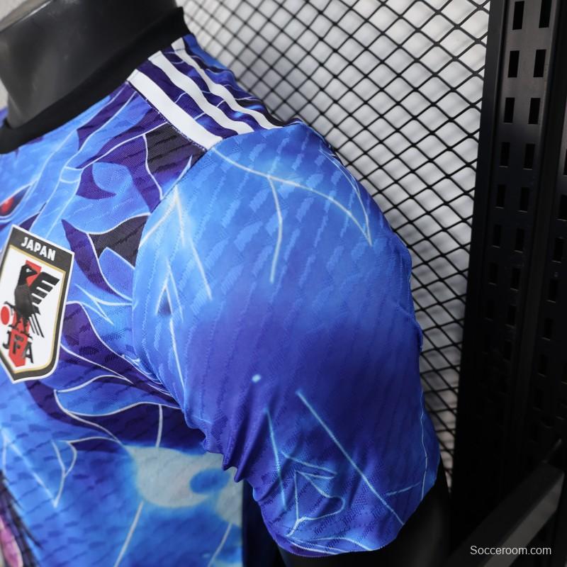 Player Version 2025 Japan Blue with Anime Character Design Jersey