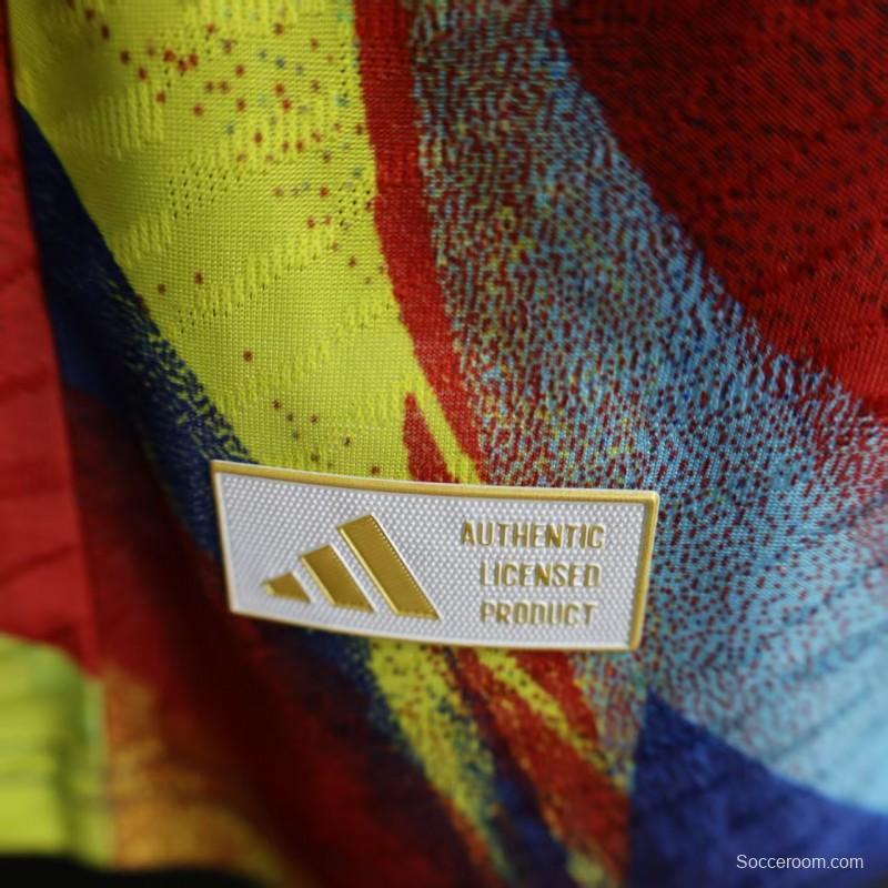 Player Version 25/26 Arsenal Multicolor Abstract Art Pattern Jersey