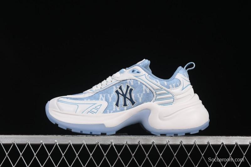 New York Yankees MLB XLG Chunky Breathable Casual Sneakers - 3ASHW065N50BLS