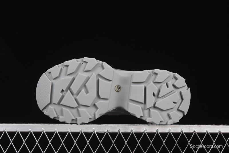 GG-CC 25ss New Platform Chunky Sneakers with 7CM Height Increase and Irregular Design - 668-2 Silver