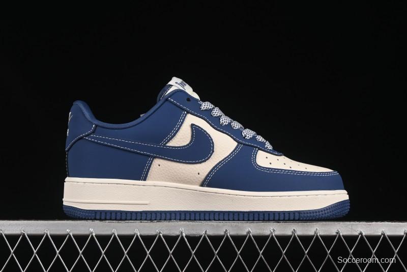 Nike Air Force 1'07 Low FOG Collaboration Beige Blue Ripple Casual Sneakers - KK1988-079