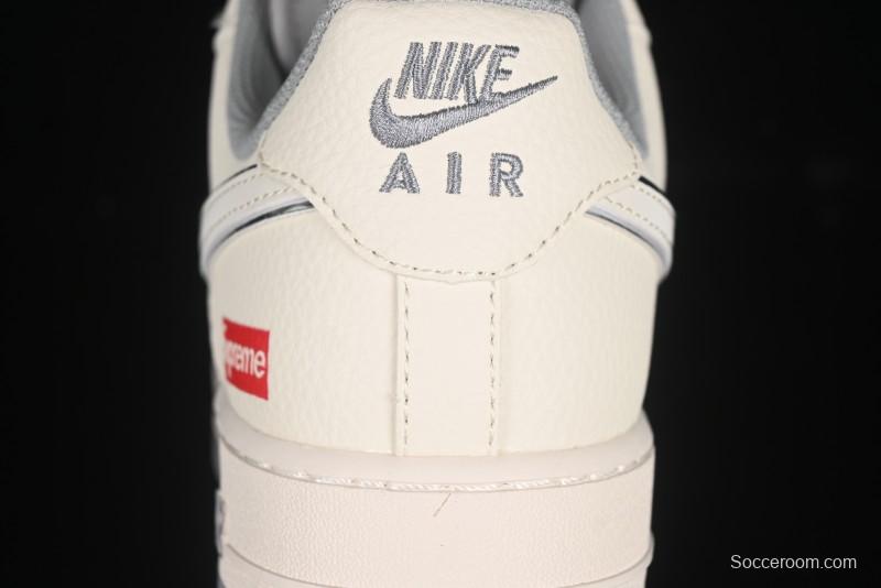 Nike Air Force 1 '07 Low Supreme Casual Sneakers with Full-Length Air Cushion - HH7518-058