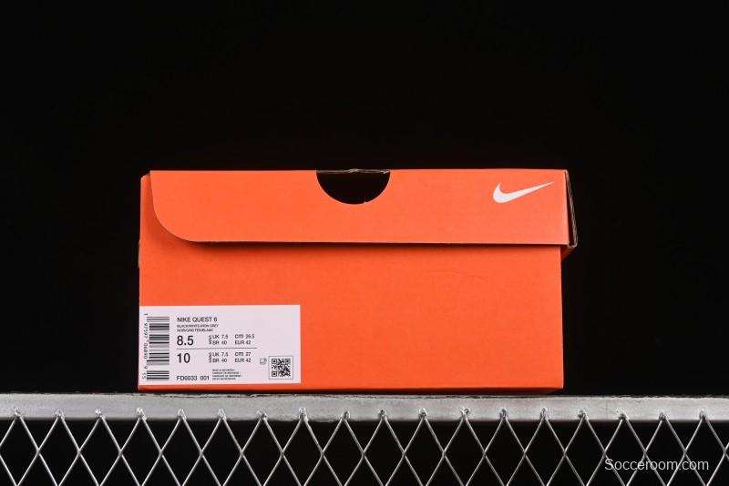 Nike Quest 6 Cushioned Lightweight Running Shoes - FD6033-001