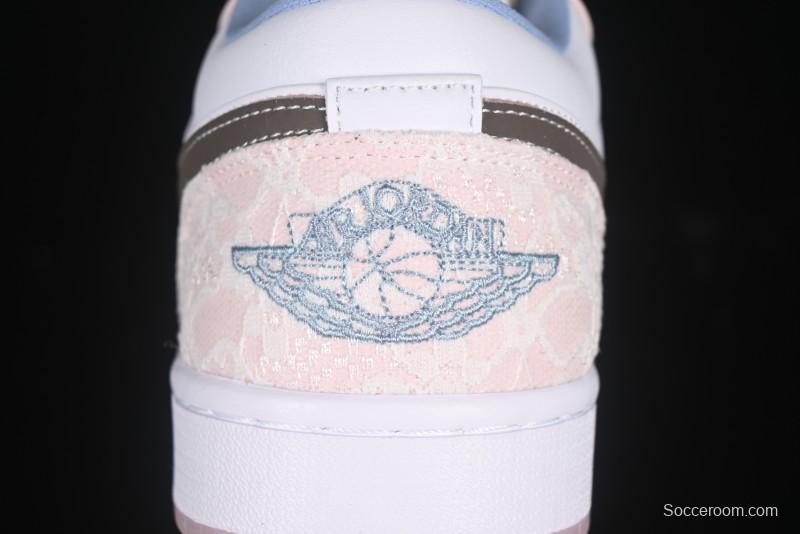 Nike Air Jordan 1 Low AJ1 Carving Pink Low-Top Casual Lifestyle Sneakers - IB8859-101