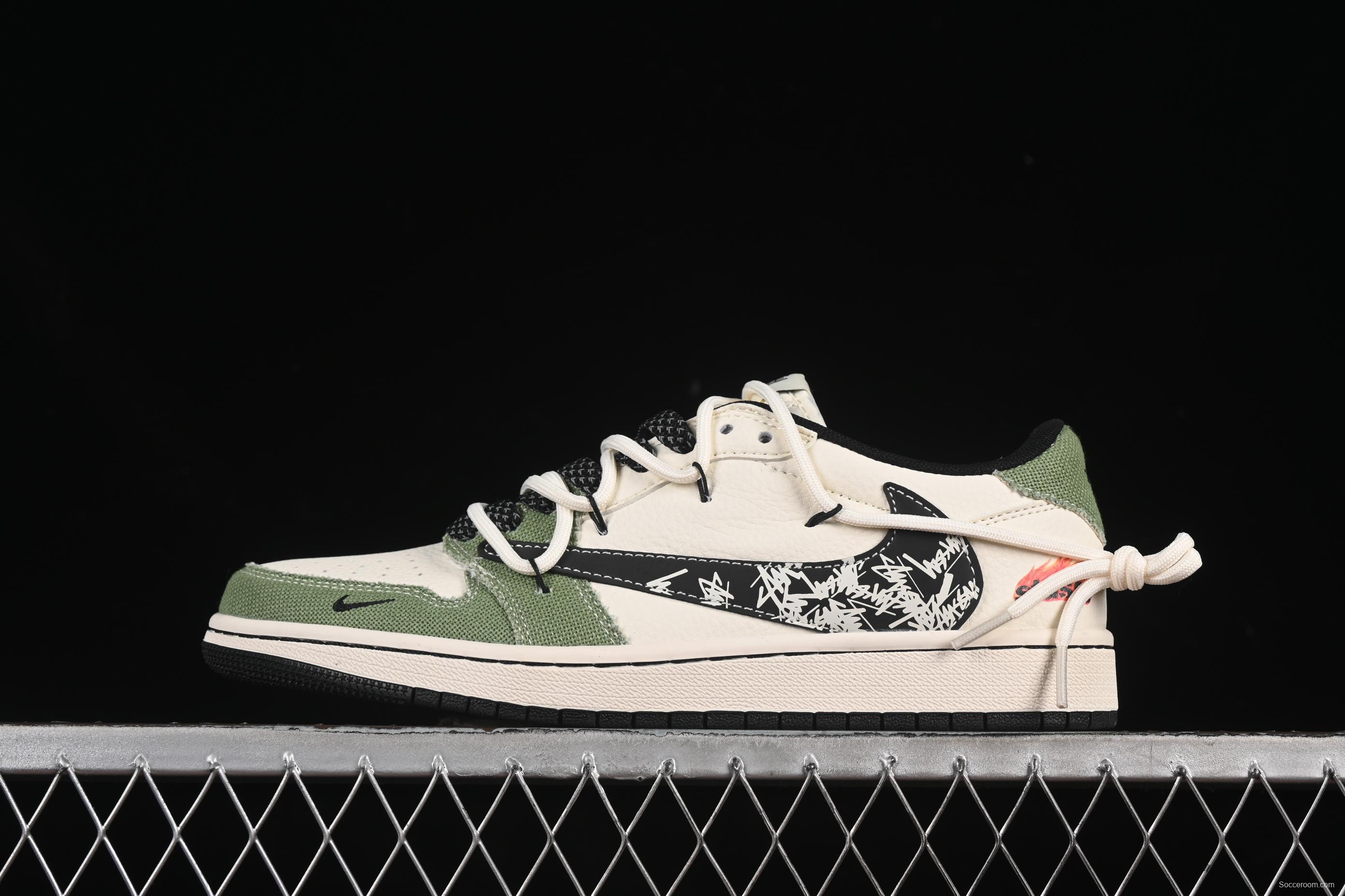 Nike Travis Scott x Fragment Design x Air Jordan 1 Low OG SP Sneakers - DM6868-102