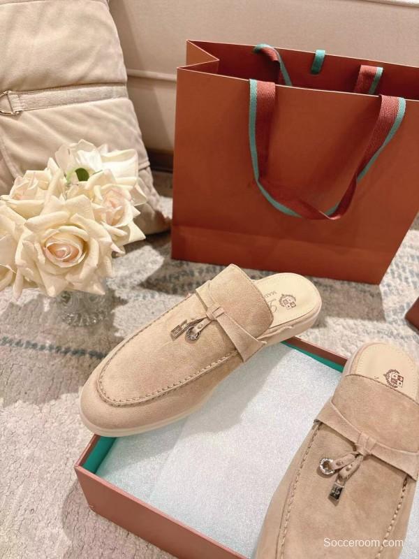 2025 Slippers LP Beige Suede Casual LY00360