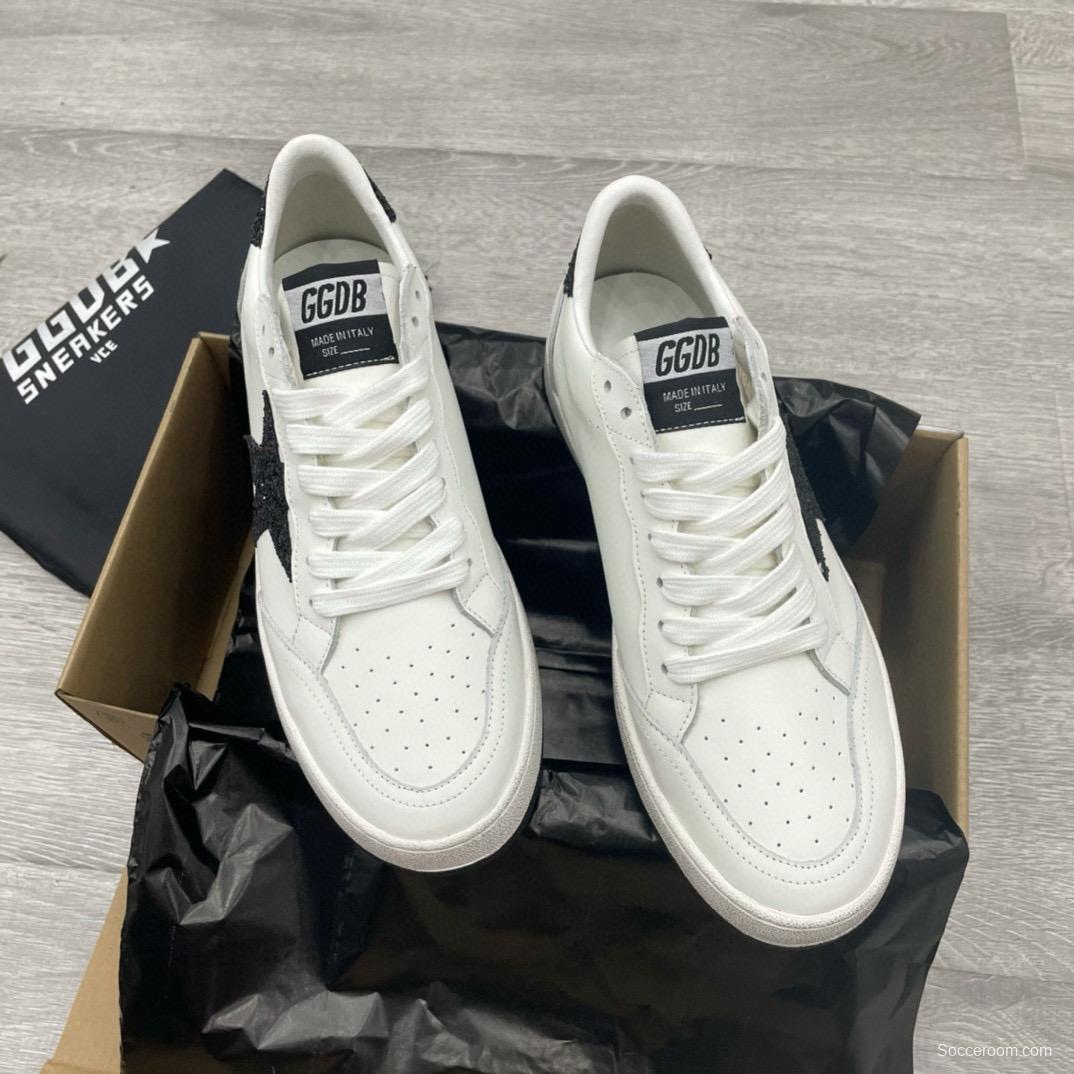 2024 Unisex GGDB White Black Leather Low Top Sneakers MJ00260