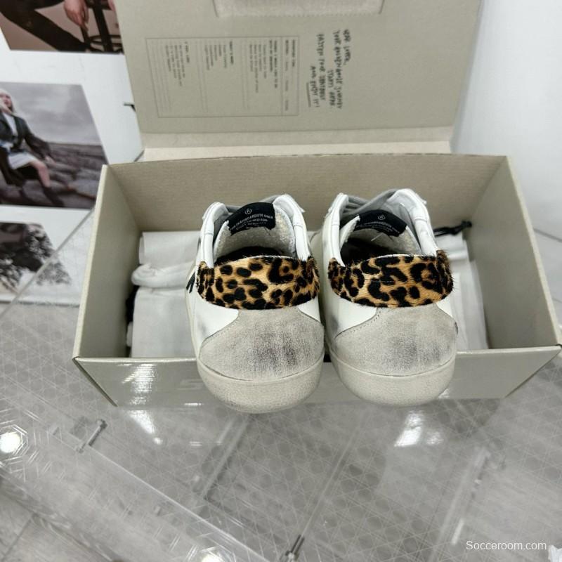 2025 Women GGDB White Black Leather Sneakers LY00360