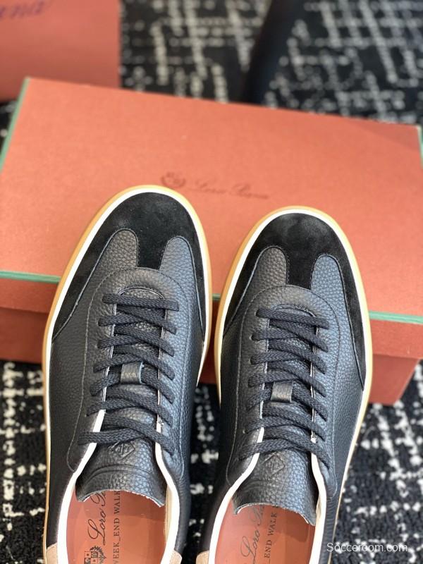 2024 Men LP Black Suede Leather Sneakers MJ00320