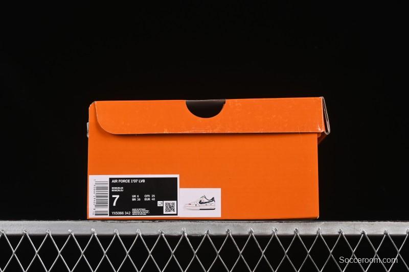 Nike Air Force 1 '07 Low LV Collaboration Dual-Tone Blue Denim Hook Low-Top Casual Sneakers - YX5066-342