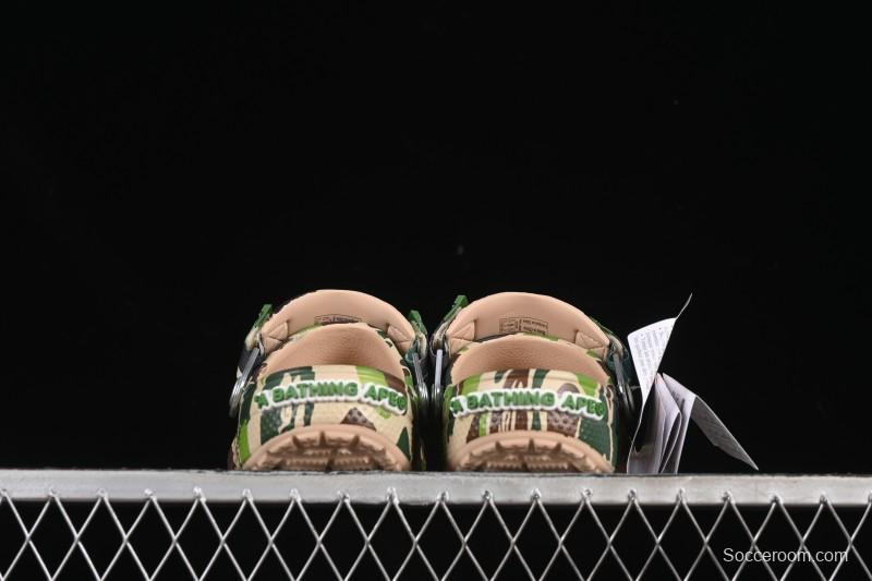 Bape x Crocs Classic Clog Camouflage Print Comfortable Versatile Clog - B.D4