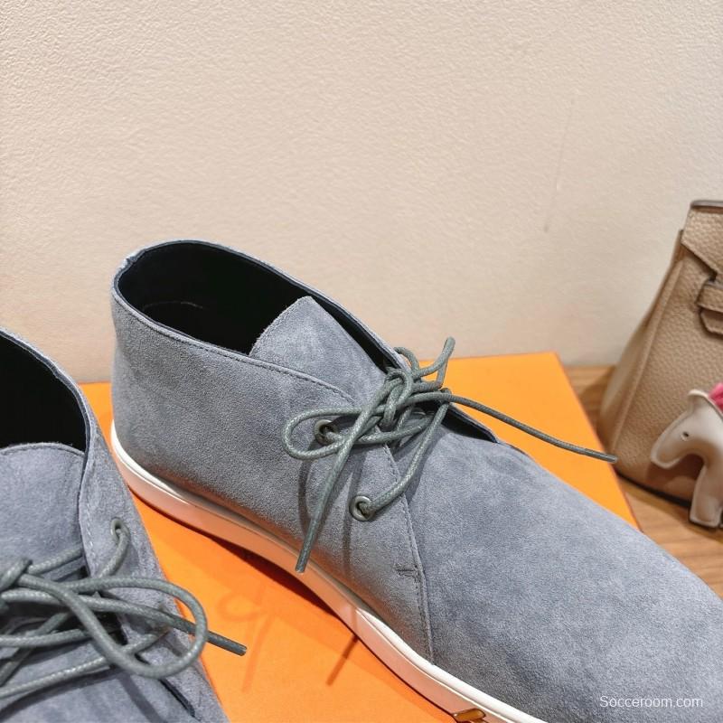 2025 Unisex H Grey Suede Boots AS00380