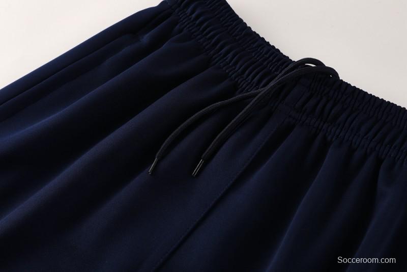 2025 Nike Red/Navy Full Hoodie Zipper Jacket +Long Pants