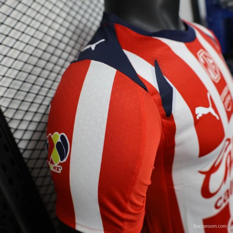 Player Version 25/26 Chivas Guadalajara Home Jersey