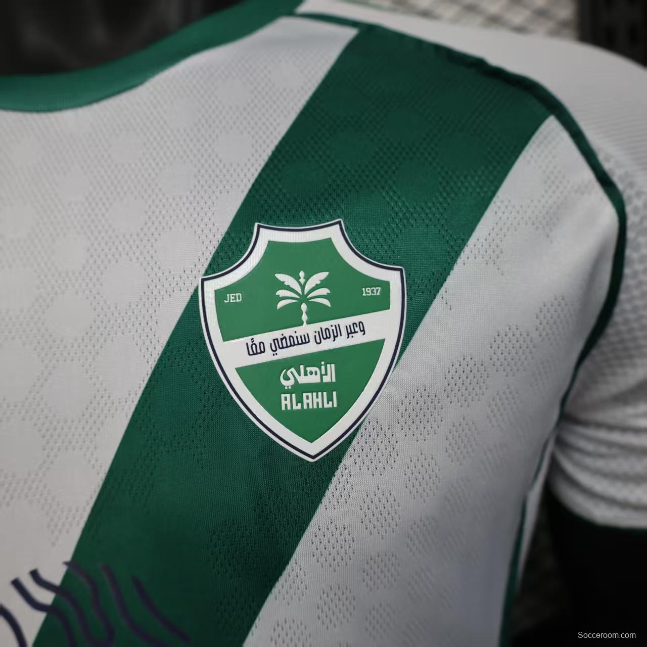 Player Version 25/26 Al-Ahli Home White Jersey