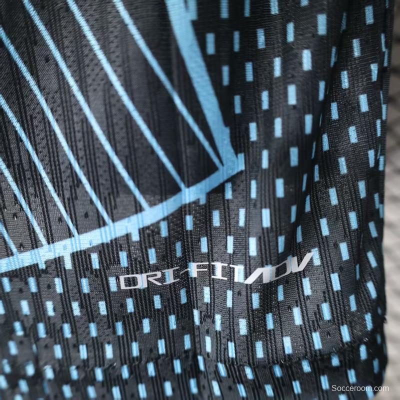 Player Version 25/26 FC Barcelona Black with Geometric Line Pattern Jersey