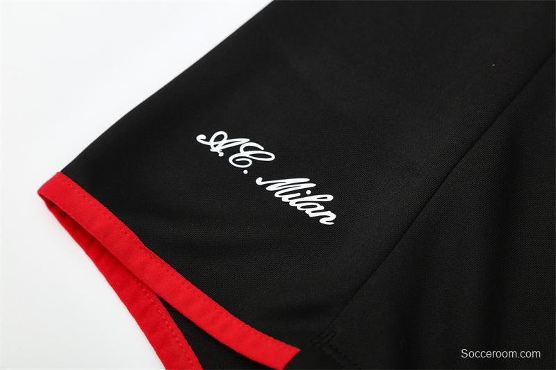 Retro 05/06 AC Milan Black Half Zipper Jacket