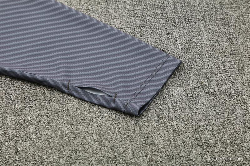 25/26 Napoli Black Grey Camouflage Half Zipper Jacket+Long Pants