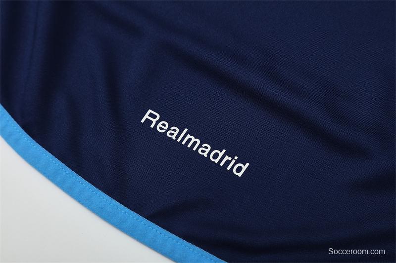 Retro 05/06 Real Madrid Royal Blue Half Zipper Jacket