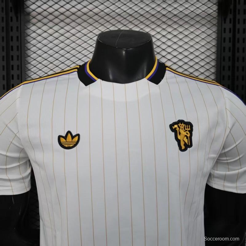 Player Version 25/26 Manchester United White Casual Jersey