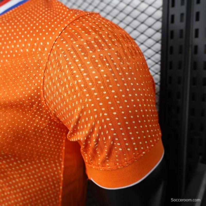 Player Version 2025 Netherlands Home Jersey