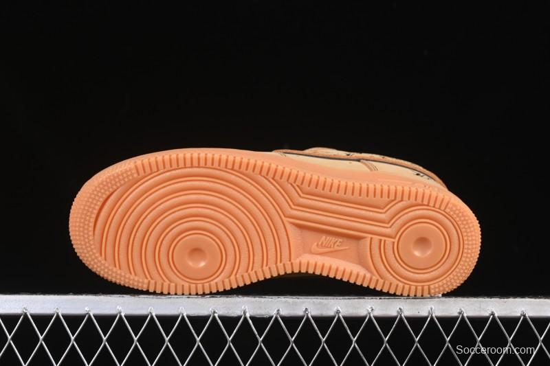 Nike Air Force 1 '07 Low LV Collaboration Wheat Print Casual Sneakers - DK0188-082