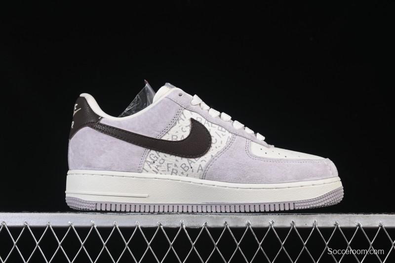 Nike Air Force 1 '07 Low Balenciaga Collaboration White Brown Casual Sneakers - YF9511-806