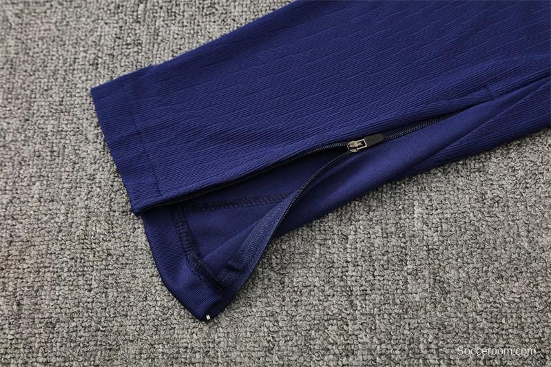Player Version 25/26 Barcelona Royal Blue T90 Half Zipper Jacket+Long Pants