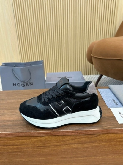 Hogan H-STRIPES Series Couple Thick Sole Dad Shoes Airship Sneakers - AS00350