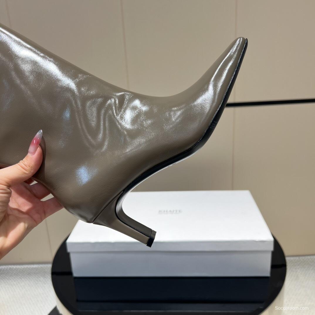 Khaite 2025/SS Square Toe Slip-On High Boots - KFY00490