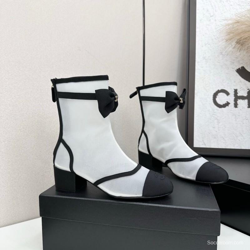 Chanel 2025 SS Classic Bow Ankle Boots - LY00