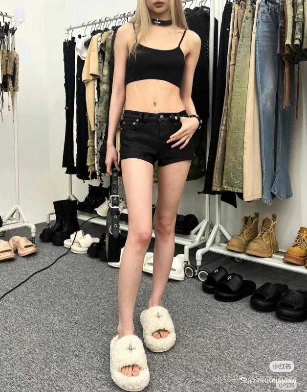 Adidas 2025 SS SMFK Fur Slippers Latest Popular Cross Pattern - KFY00230