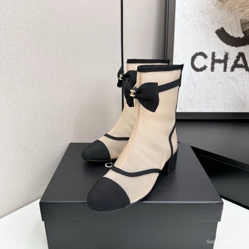 Chanel Classic Bow Ankle Boots - LY00