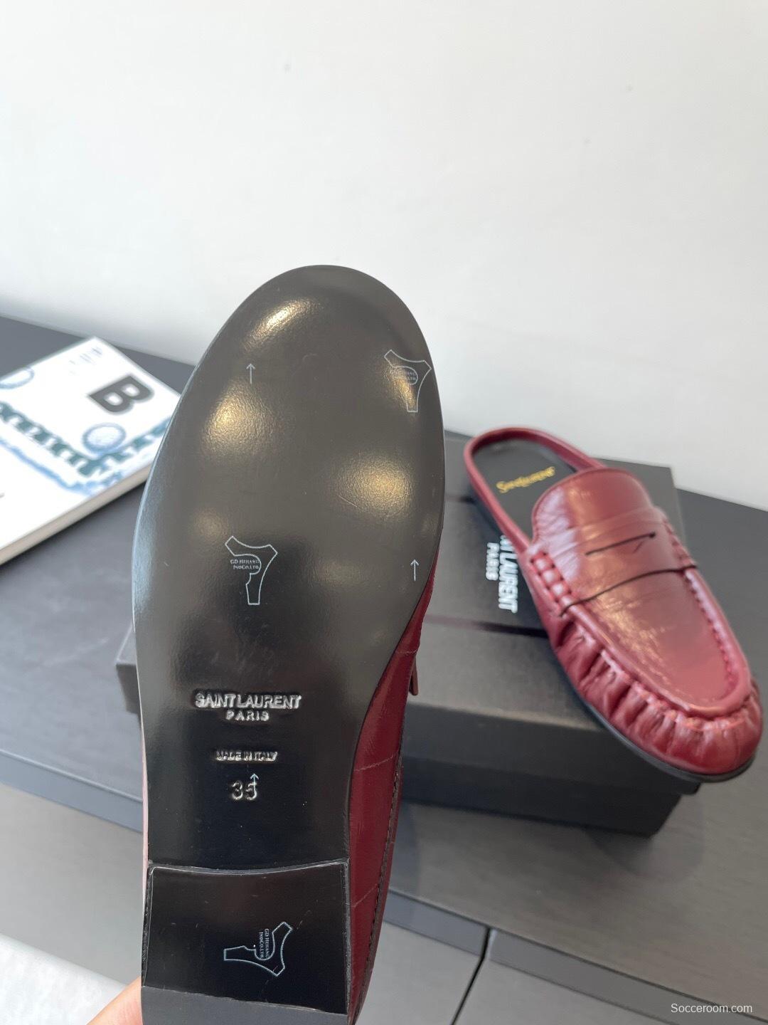 Saint Laurent Classic Loafer Mule Flats - KFY00320