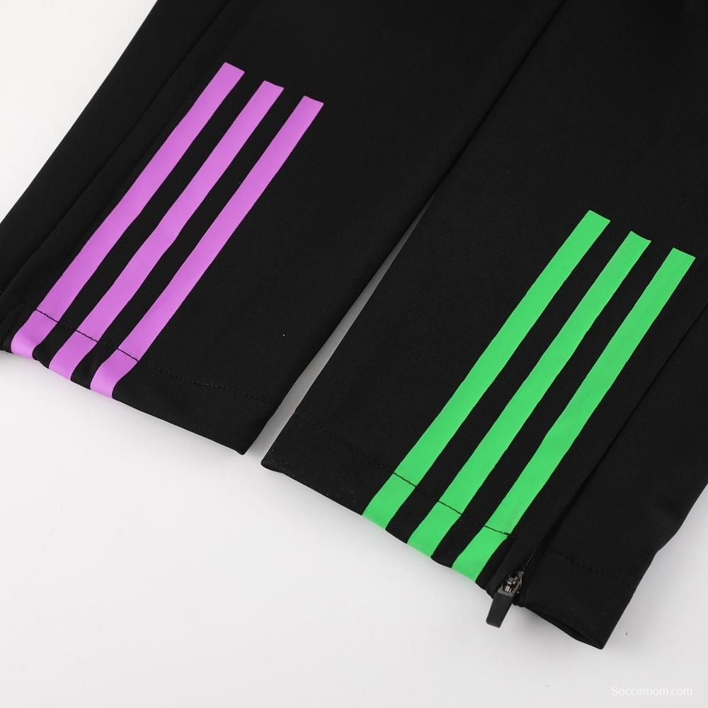 23/24 Bayern Munich Black S-2XL Half Zipper Jacket+Long Pants