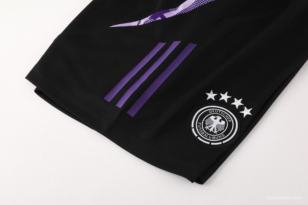 2025 Germany Purple Short Sleeve+Soccer Shorts