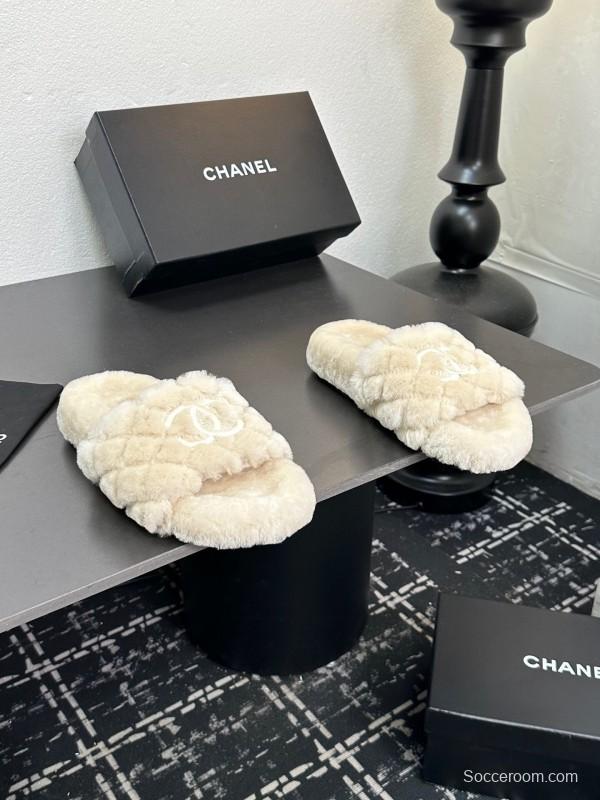 Chanel 2025 SS Classic Fluffy Slippers - LY00250