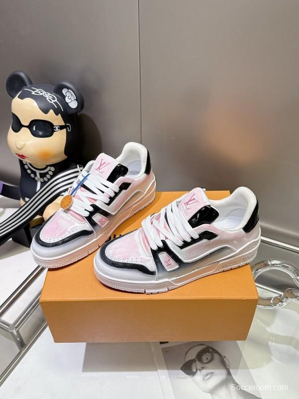 Louis Vuitton Trainer Basketball Series Cracked Ice Glue Process Sneakers - LY00490