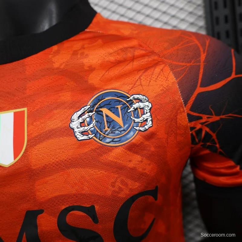 Player Version 25/26 Napoli Halloween Orange Jersey-Glow In Dark