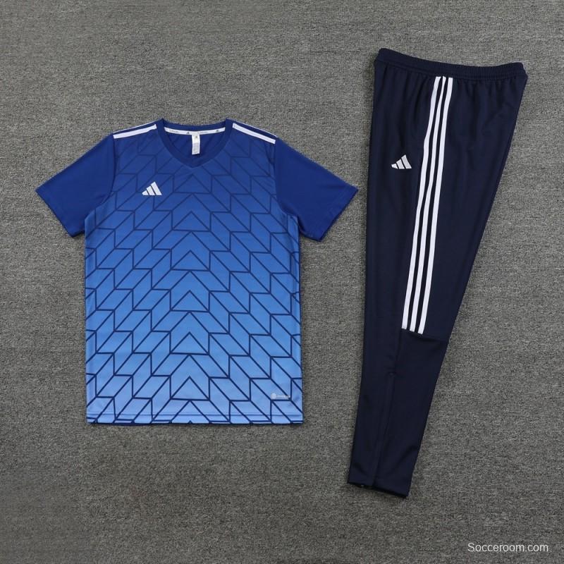 2025 Adidas Royal Blue Full Zipper Jacket+Long Pants