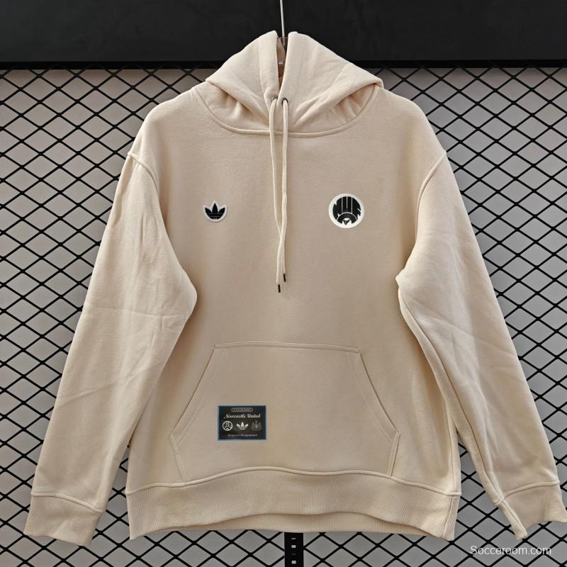 25/26 Adidas x Newcastle United Retro Embroidered Logo Hoodie 9 Colors