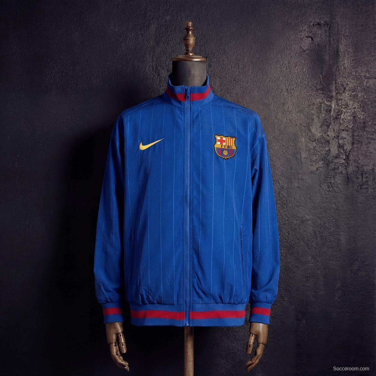2026 Barcelona Blue Jacket Windbreaker